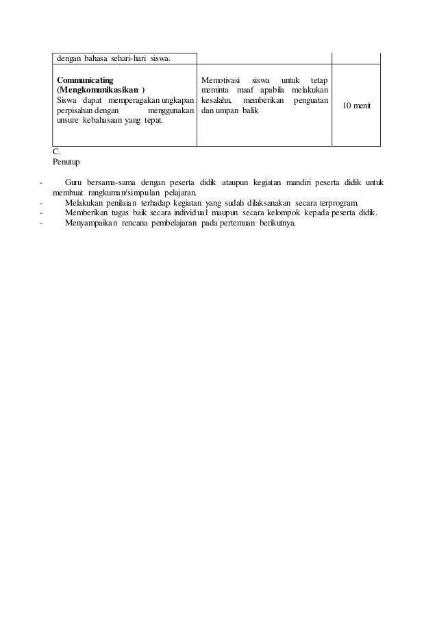RPP b,inggris semester kelas 7