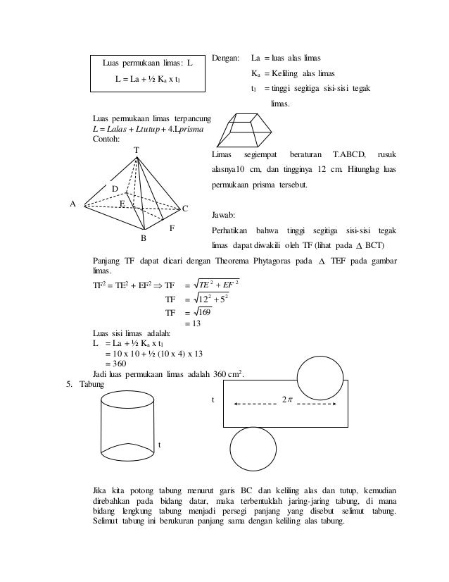 Rumus Volume Prisma Segi Empat Terpancung Edukasi Lif Co Id