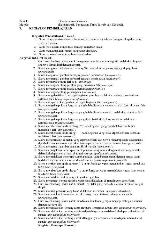 CONTOH RPP KURIKULUM 2013 TEMATIK KELAS II SD