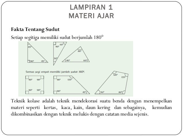 Soal Jenis Jenis Sudut Kelas 4 Sd