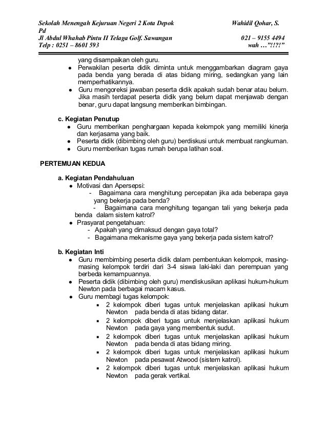 Contoh Hukum Newton 1 Sampai 3 - Mikonazol