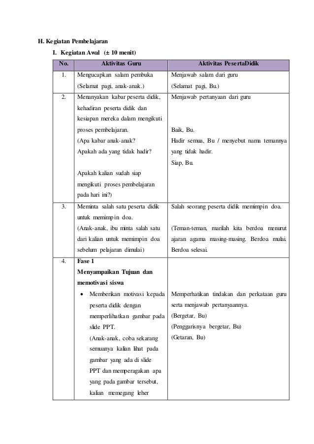 Rencana Pelaksanaan Pembelajaran Materi GETARAN Rezky Awaliah