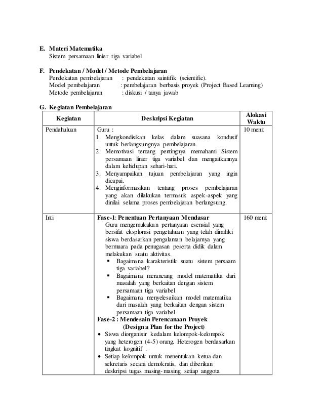 Rencana Pelaksanaan Pembelajaran Nuryeni Sma 7