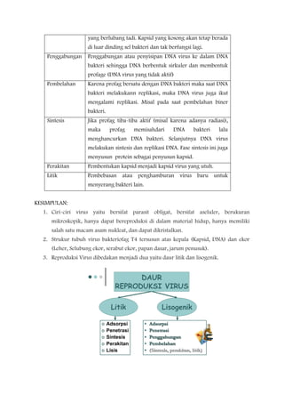 Rencana pelaksanaan pembelajaran virus SMA Kelas 1 | PDF