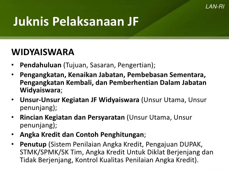 Permenpan No. 5/2012 TentangvJabatan Fungsional Analis 