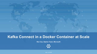 July 12, 2018
Ren Cao, Siphon Team, Microsoft
Kafka Connect in a Docker Container at Scale
 