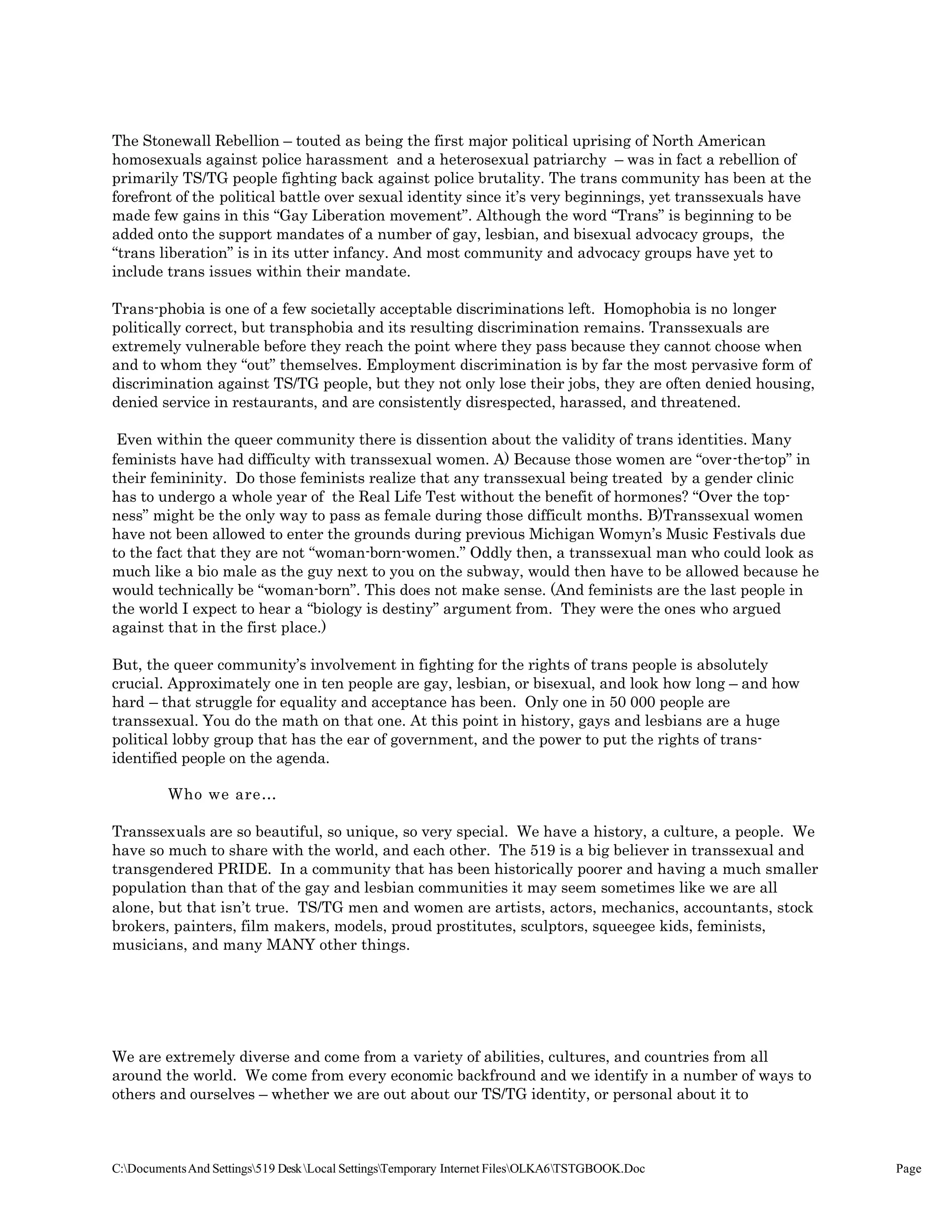 Rencontre du CRIPS / Act Up-Paris "Personnes trans : quels enjeux de santé ?" - Dossier documentaire