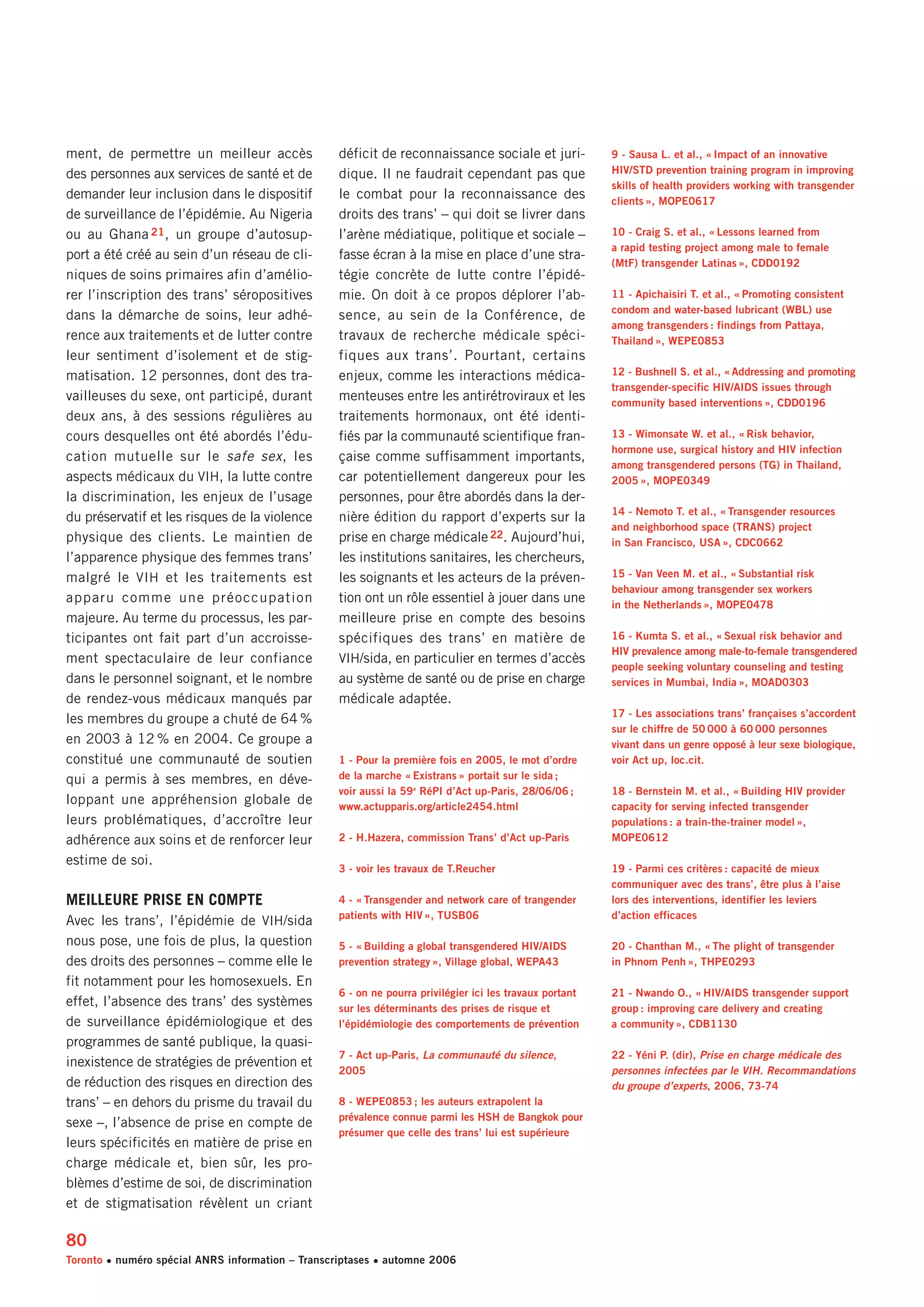 Rencontre du CRIPS / Act Up-Paris "Personnes trans : quels enjeux de santé ?" - Dossier documentaire