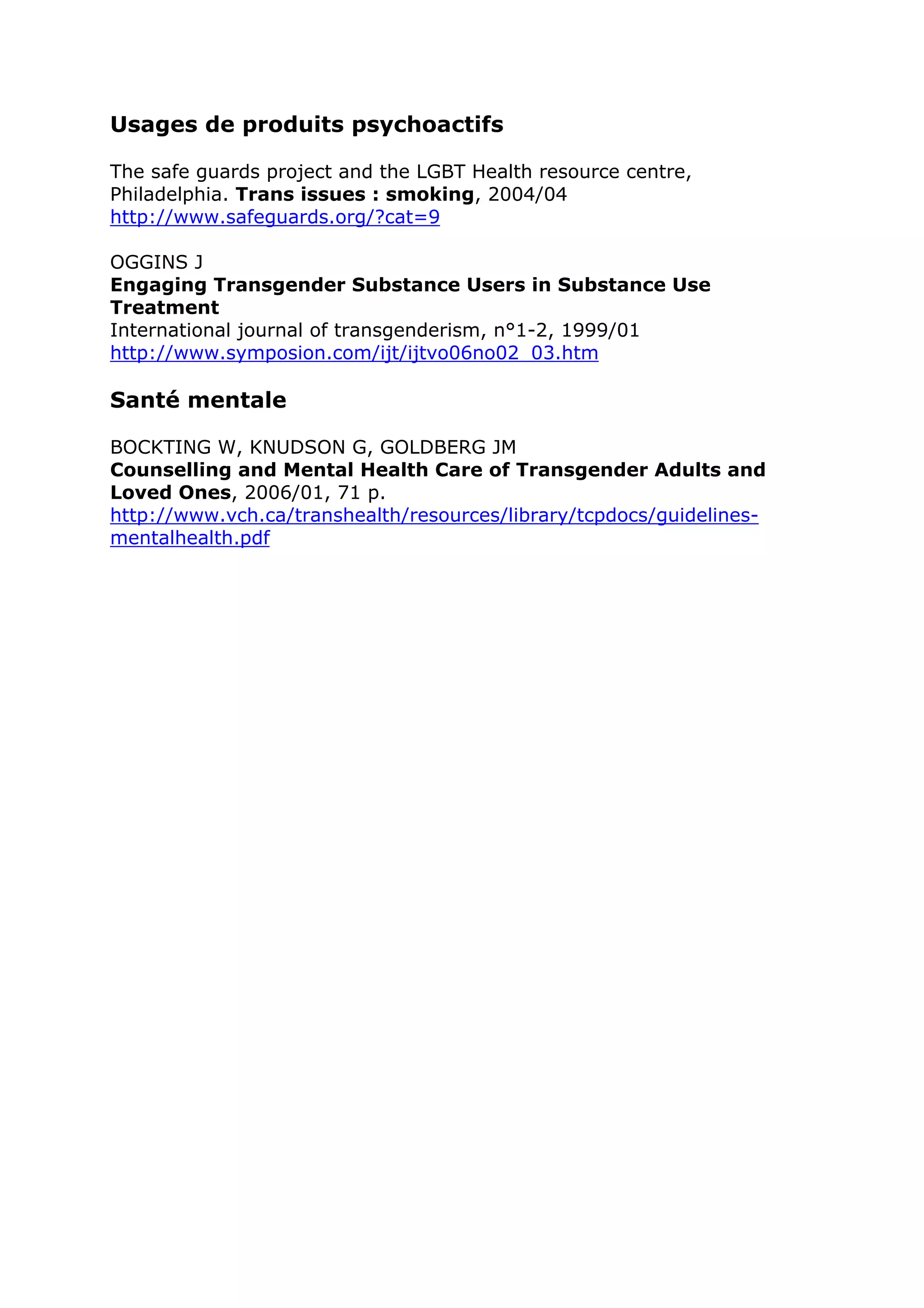 Rencontre du CRIPS / Act Up-Paris "Personnes trans : quels enjeux de santé ?" - Dossier documentaire