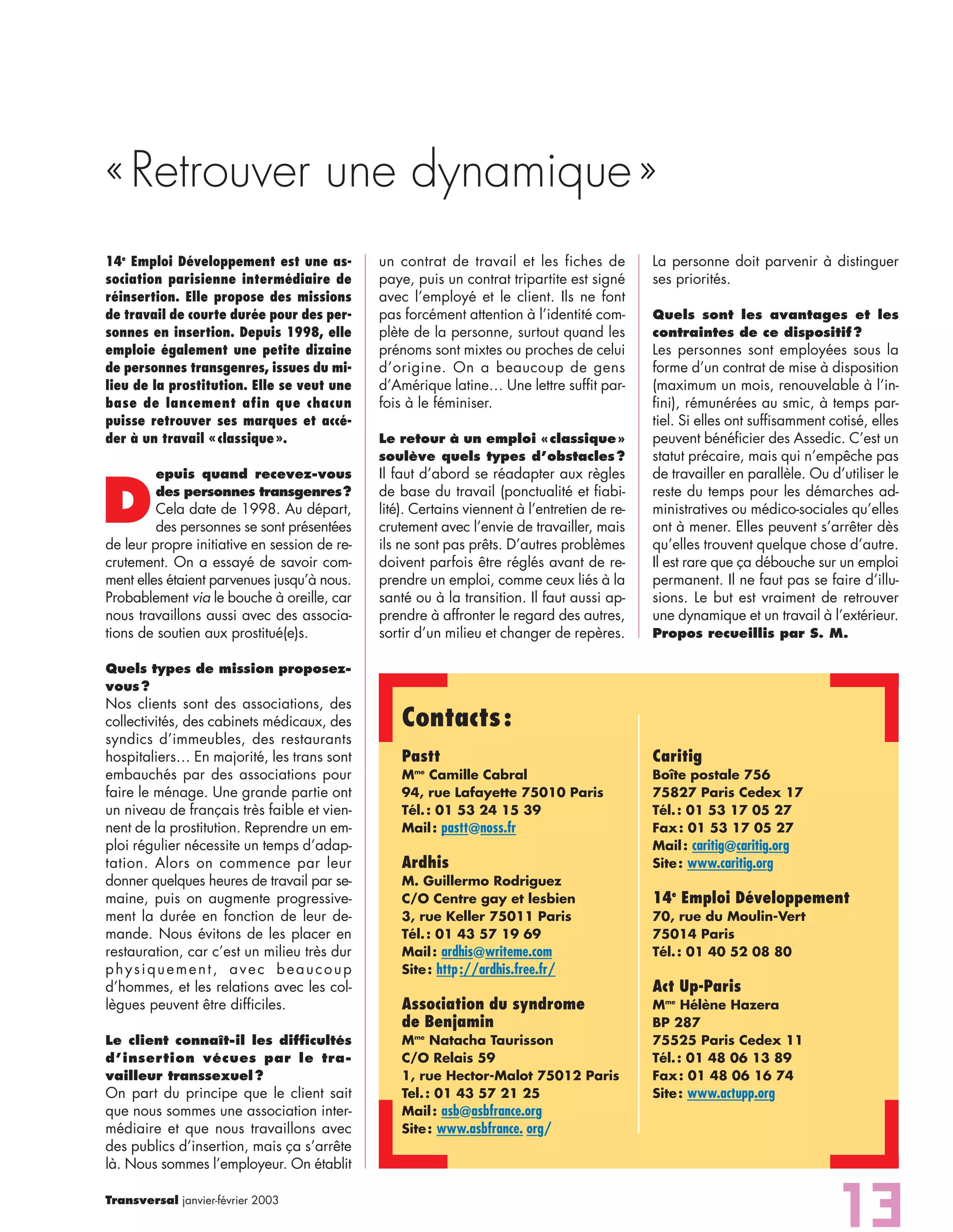 Rencontre du CRIPS / Act Up-Paris "Personnes trans : quels enjeux de santé ?" - Dossier documentaire