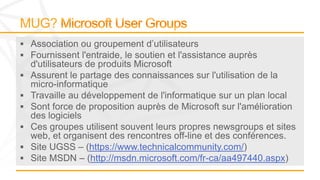https://www.technicalcommunity.com/
http://msdn.microsoft.com/fr-ca/aa497440.aspx
 