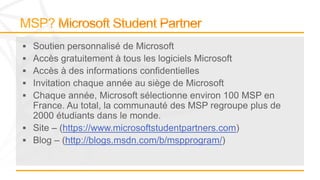 https://www.microsoftstudentpartners.com
 http://blogs.msdn.com/b/mspprogram/
 