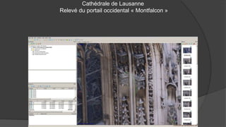 Cathédrale de Lausanne
Relevé du portail occidental « Montfalcon »
 