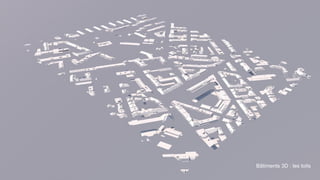 Bâtiments 3D : les toits
 