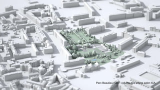 Parc Beaulieu (GE) : volume des arbres selon ICA
 