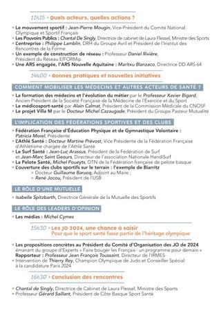 Rencontres de Biarritz 2017 - Programme