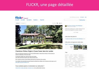 FLICKR, une page détaillée
 