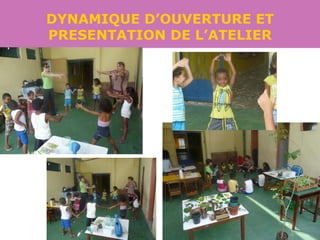 DYNAMIQUE D’OUVERTURE ET
PRESENTATION DE L’ATELIER
 
