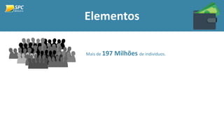 Elementos
Mais de 197 Milhões de indivíduos.
 