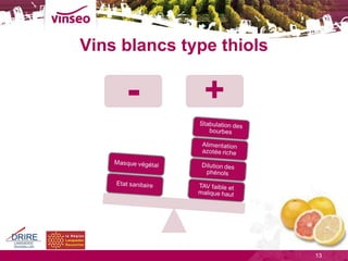 Vins blancs type thiols 