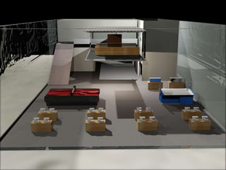 Render for our social entrepreneurship company in Tanger: Company operating in textile design, manufacturing and distribution