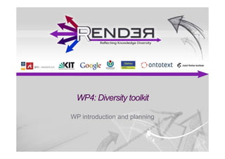 WP4: Diversity toolkit

WP introduction and planning
 