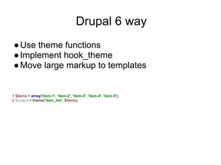 Drupal Templates Api Drupal Render API | PDF