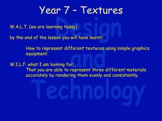 Rendering and texture rendering | PPTX