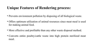Cattle Rendering Process Rendering of slaughterhouse by-products.ppt