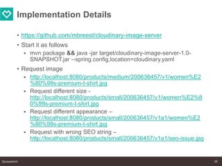 PoC Rendering Spreadshirt Product Images Using Cloudinary | PPT