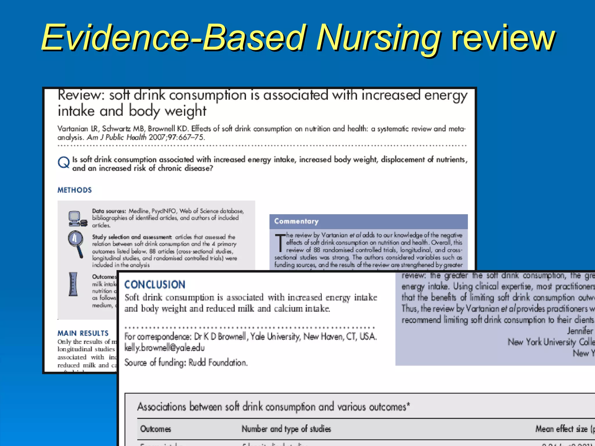 Evidence-Based Nursing  review 