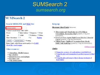 SUMSearch 2   sumsearch.org 