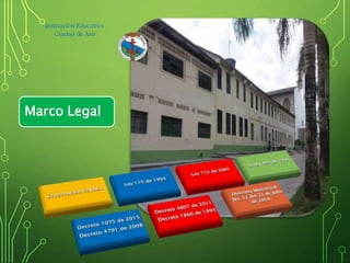 Marco Legal
Institución Educativa
Ciudad de Asis
 