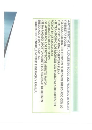 Rendicion de cuentas 2010