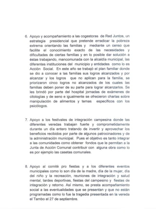 Rendicion de cuentas 2010