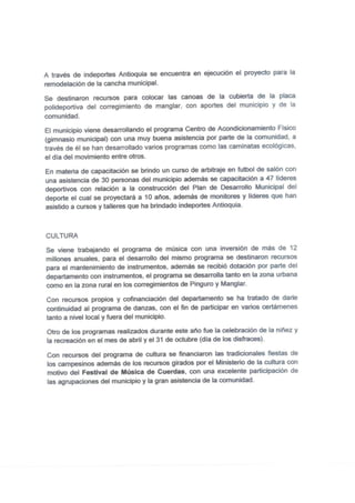 Rendicion de cuentas 2010