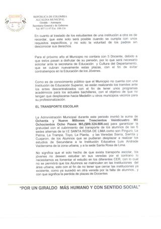 Rendicion de cuentas 2010