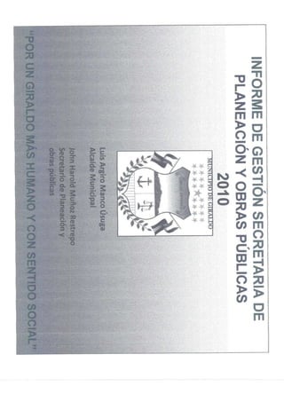 Rendicion de cuentas 2010