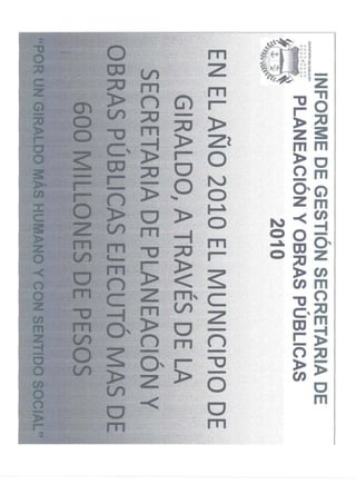 Rendicion de cuentas 2010