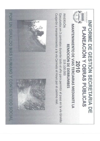 Rendicion de cuentas 2010