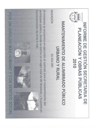 Rendicion de cuentas 2010