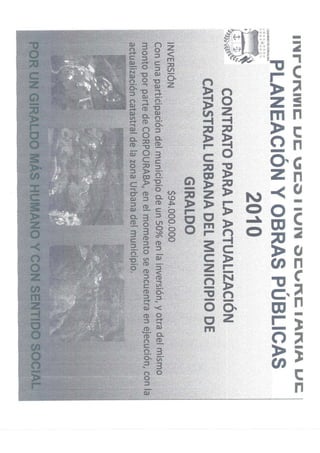 Rendicion de cuentas 2010