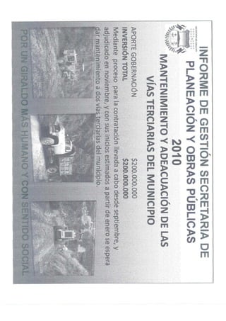 Rendicion de cuentas 2010