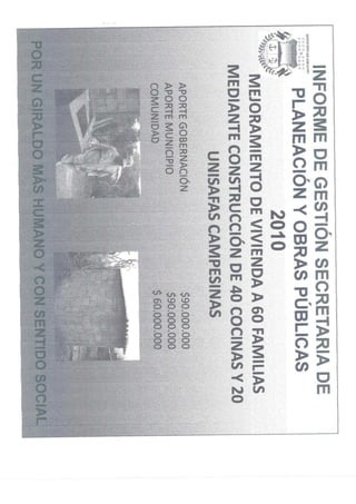 Rendicion de cuentas 2010