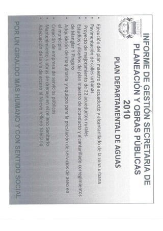 Rendicion de cuentas 2010