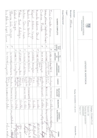 Rendicion de cuentas 2010