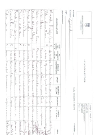 Rendicion de cuentas 2010