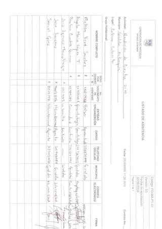 Rendicion de cuentas 2010