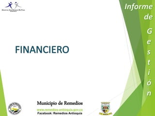 Municipio de Remedios 
www.remedios-antioquia.gov.co 
Facebook: Remedios Antioquia 
 