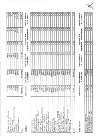 Federazione dei Verdi Rendiconto 2016